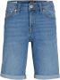 Jack & jones JUNIOR denim short JJIRICK blue denim Blauw Jongens Stretchdenim 128 - Thumbnail 2