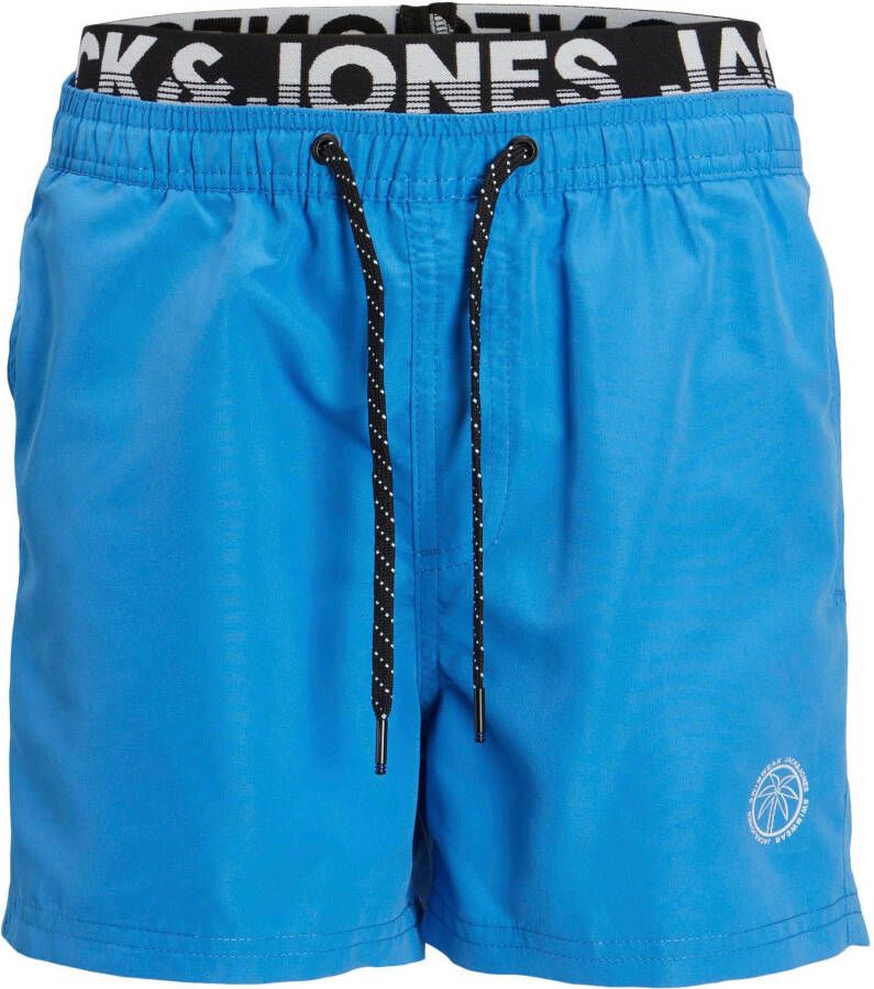 Jack & jones JUNIOR zwemshort JPSTFIJI blauw Jongens Gerecycled polyester (duurzaam) 128