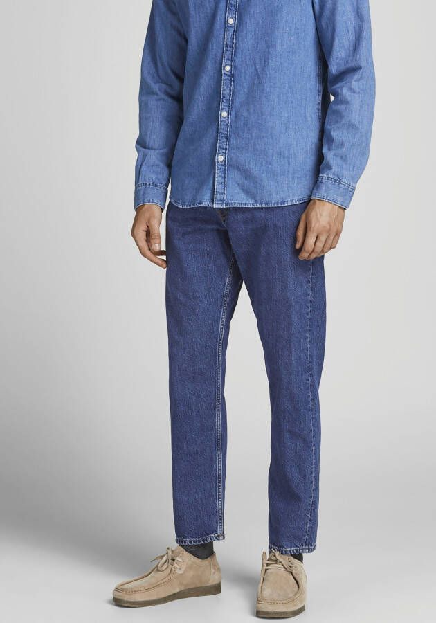 JACK & JONES JEANS INTELLIGENCE loose fit jeans JJICHRIS JJORIGINAL blue denim