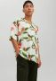 Jack & jones Tropische Bloemen Resort Korte Mouw Overhemd Multicolor Heren - Thumbnail 1