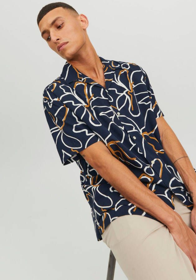 Jack & Jones Overhemd met korte mouwen JPRBLATROPIC RESORT SHIRT S S RELAX SN