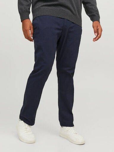 Jack & Jones Plus SIZE stoffen broek met knoop- en ritssluiting model 'MARCO'