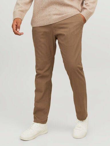 Jack & Jones Plus SIZE stoffen broek met knoop- en ritssluiting model 'MARCO'
