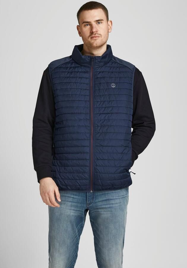 Jack & Jones PlusSize Bodywarmer MULTI met opstaande kraag en normale vorm effen modieus regular fit polyester opstaande kraag - Foto 7