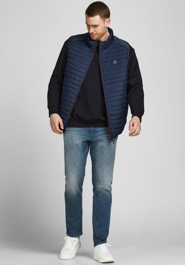 Jack & Jones PlusSize Bodywarmer MULTI met opstaande kraag en normale vorm effen modieus regular fit polyester opstaande kraag - Foto 5