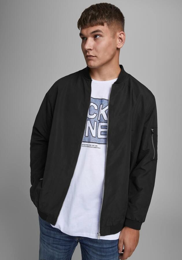 Jack & Jones Plus SIZE bomberjack met opstaande kraag model 'ERUSH' - Foto 8