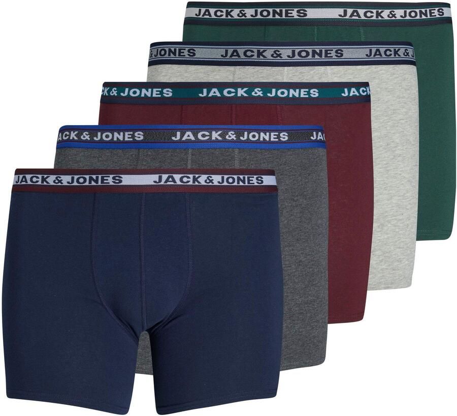 Jack & Jones PlusSize Boxershort JACOLIVER met elastische band en stretch (set 5 stuks) - Foto 7