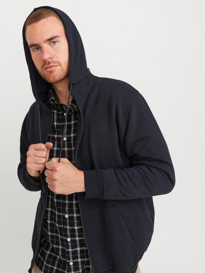 Jack & Jones PlusSize Capuchonsweatvest JJEBRADLEY met capuchon en zachte binnenkant - Foto 4