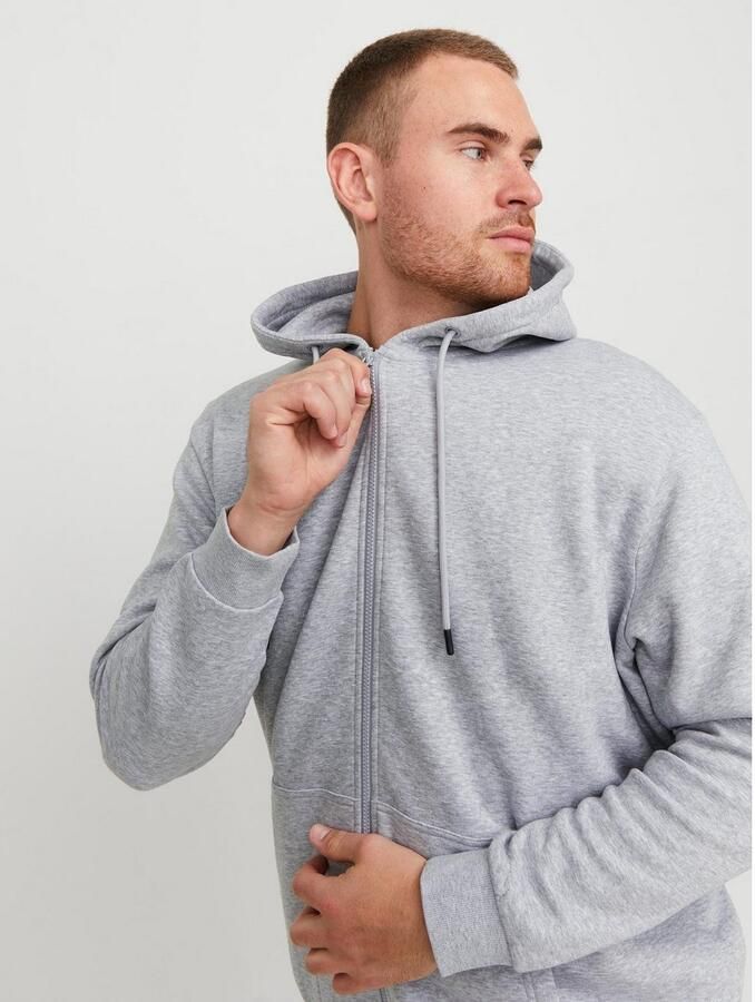 Jack & Jones PlusSize Capuchonsweatvest JJEBRADLEY met capuchon en zachte binnenkant - Foto 5