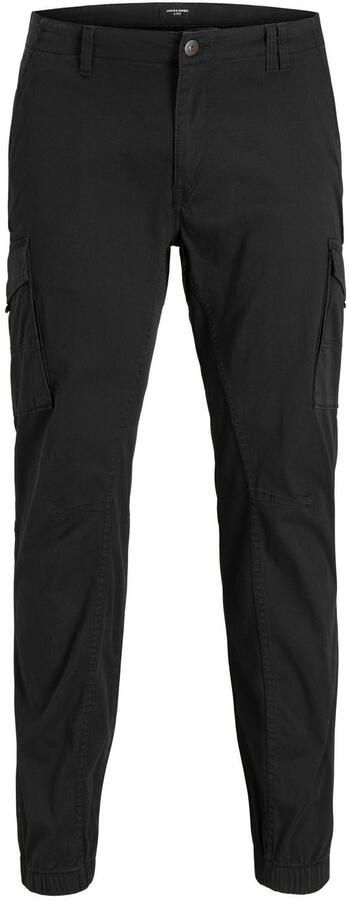 JACK & JONES PLUS SIZE tapered fit broek JPSTPAUL JJFLAKE Plus Size zwart - Foto 5
