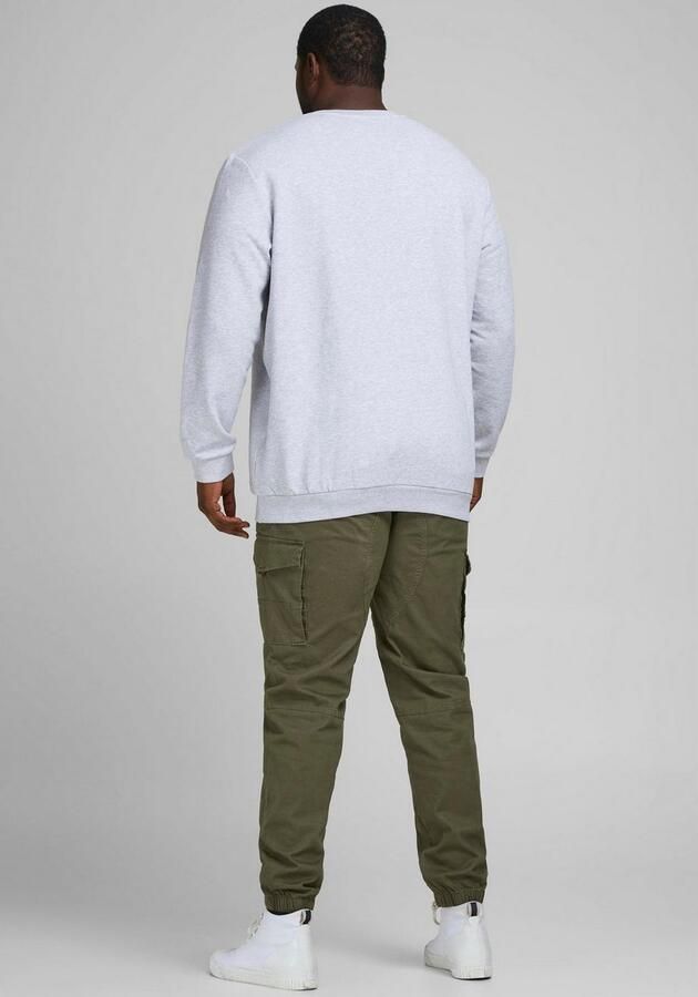 JACK & JONES PLUS SIZE tapered fit broek JPSTPAUL JJFLAKE Plus Size olive night - Foto 4