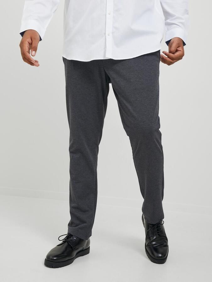 JACK & JONES PLUS SIZE gemêleerde slim fit chino JPSTMARCO Plus Size grijs - Foto 7