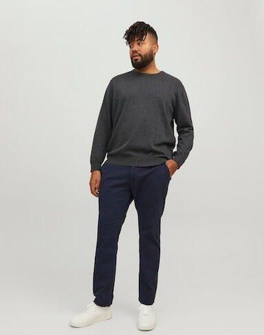Jack & Jones Plus SIZE stoffen broek met knoop- en ritssluiting model 'MARCO' - Foto 8