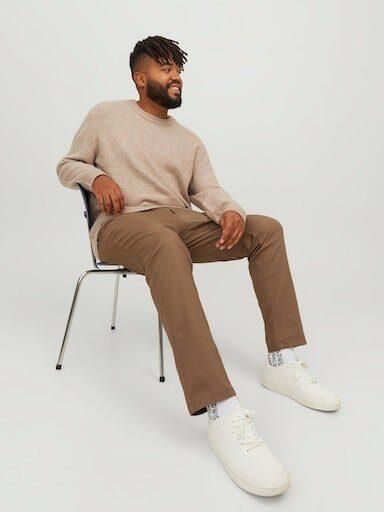 Jack & Jones Plus SIZE stoffen broek met knoop- en ritssluiting model 'MARCO' - Foto 7
