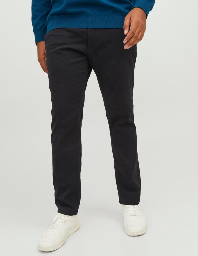 Jack & Jones Plus SIZE stoffen broek met knoop- en ritssluiting model 'MARCO' - Foto 4