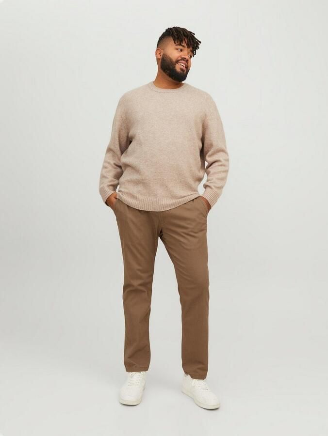 Jack & Jones Plus SIZE stoffen broek met knoop- en ritssluiting model 'MARCO' - Foto 6