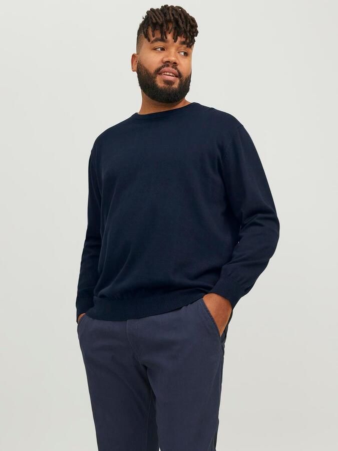 Jack & Jones PlusSize Gebreide trui JJEBASIC KNIT CREW NECK NOOS PLS - Foto 7