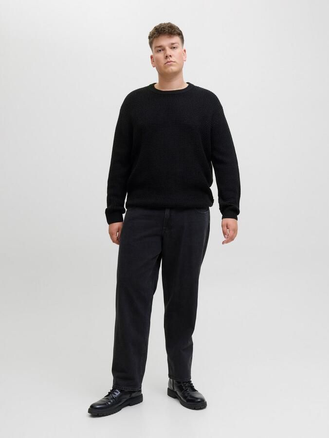Jack & Jones PlusSize Gebreide trui JJGLOBAL KNIT CREW NECK PLS - Foto 2