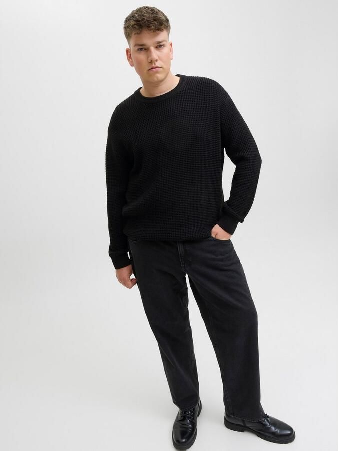Jack & Jones PlusSize Gebreide trui JJGLOBAL KNIT CREW NECK PLS - Foto 3