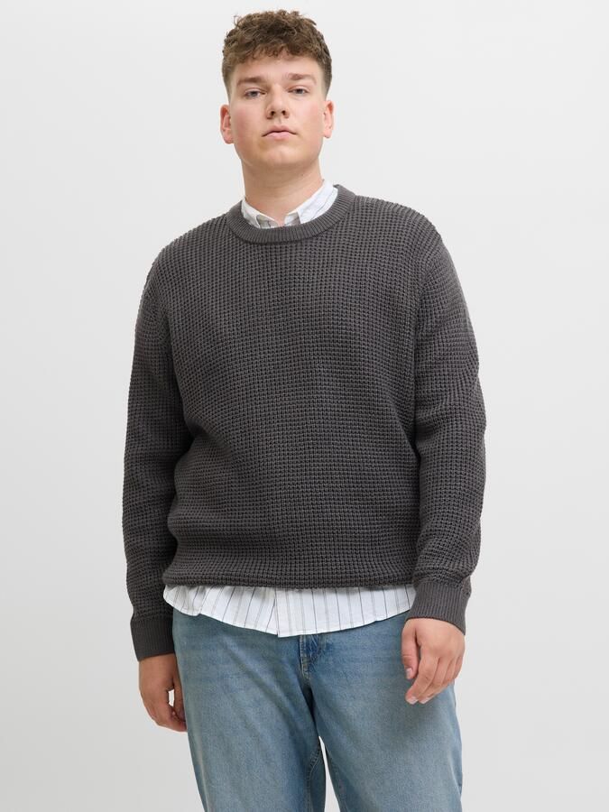 Jack & Jones PlusSize Gebreide trui JJGLOBAL KNIT CREW NECK PLS - Foto 6