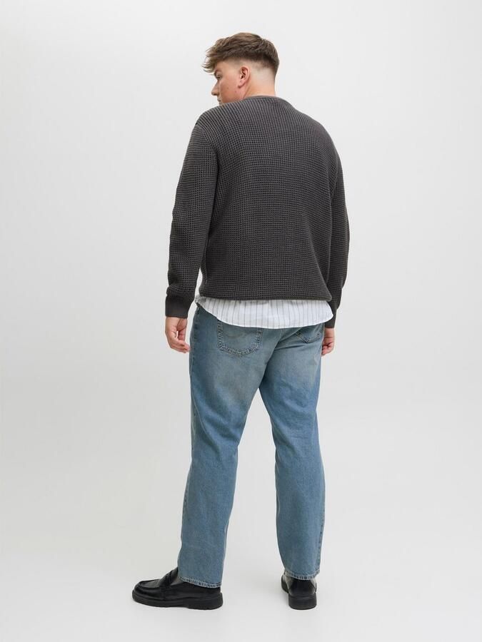 Jack & Jones PlusSize Gebreide trui JJGLOBAL KNIT CREW NECK PLS - Foto 5