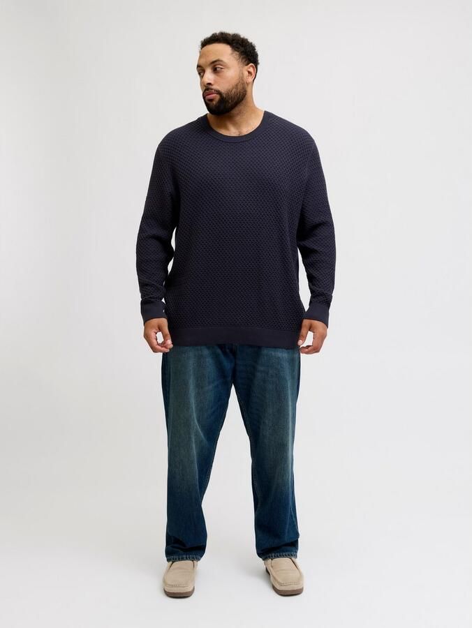 Jack & Jones PlusSize Gebreide trui JPRBLUBARKLEY KNIT CREW NECK PLS - Foto 4