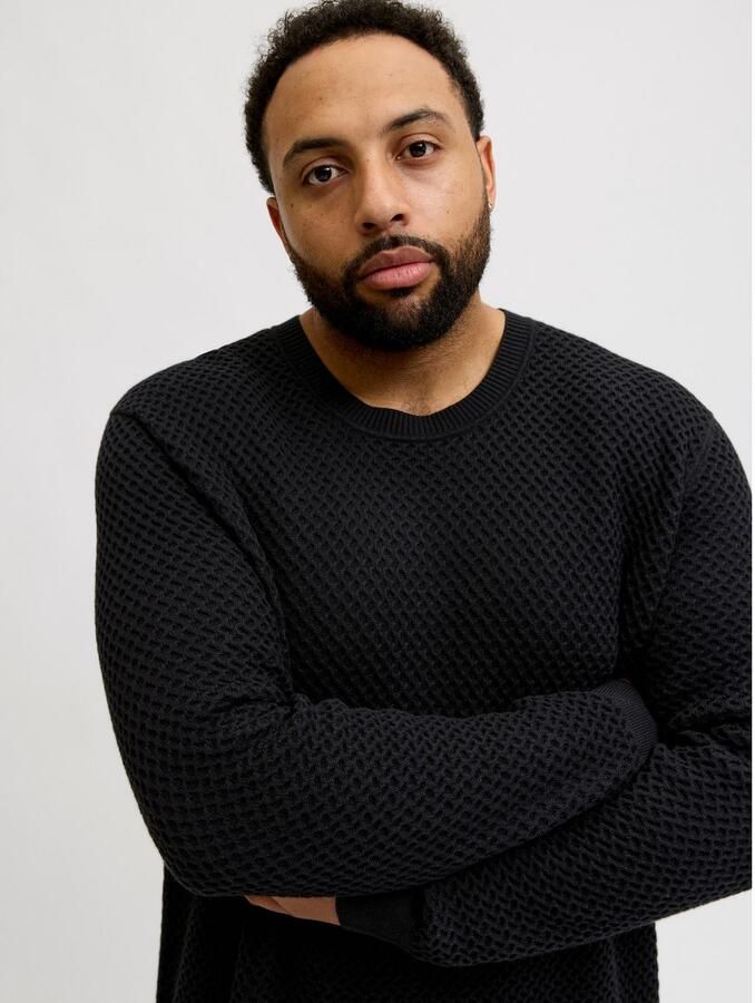 Jack & Jones PlusSize Gebreide trui JPRBLUBARKLEY KNIT CREW NECK PLS - Foto 5