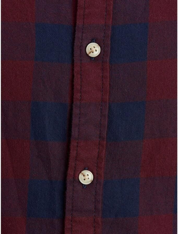 JACK & JONES PLUS SIZE geruit regular fit overhemd JJEGINGHAM Plus Size port royale - Foto 4