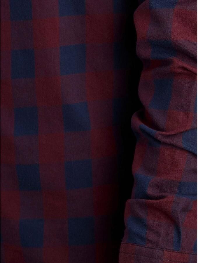 JACK & JONES PLUS SIZE geruit regular fit overhemd JJEGINGHAM Plus Size port royale - Foto 5