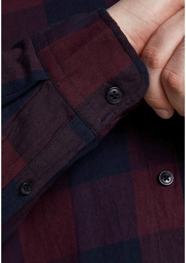 JACK & JONES PLUS SIZE geruit regular fit overhemd JJEGINGHAM Plus Size port royale - Foto 6