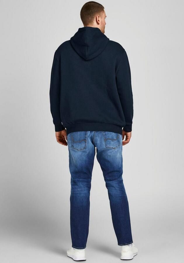 JACK & JONES PLUS SIZE hoodie JJECORP Plus Size met logo navy blazer - Foto 5