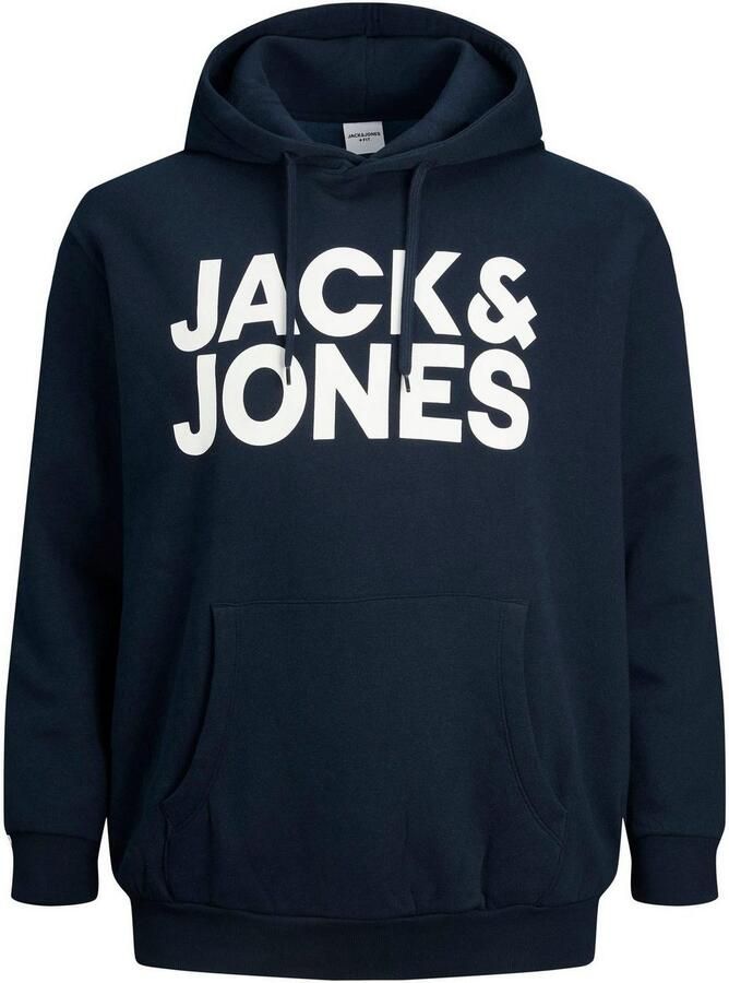 JACK & JONES PLUS SIZE hoodie JJECORP Plus Size met logo navy blazer - Foto 2