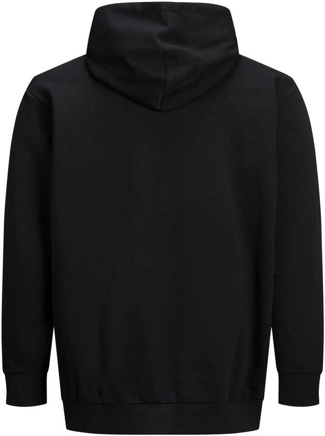 JACK & JONES PLUS SIZE hoodie JJECORP Plus Size met logo zwart - Foto 2