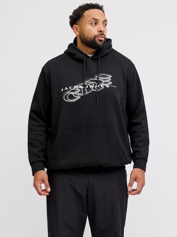 Jack & Jones PlusSize Hoodie JCOFUSION BRANDING SWEAT HOOD PLS - Foto 7