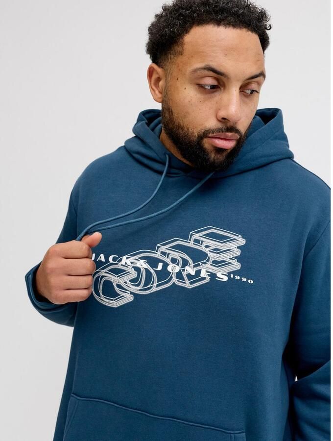 Jack & Jones PlusSize Hoodie JCOFUSION BRANDING SWEAT HOOD PLS - Foto 5