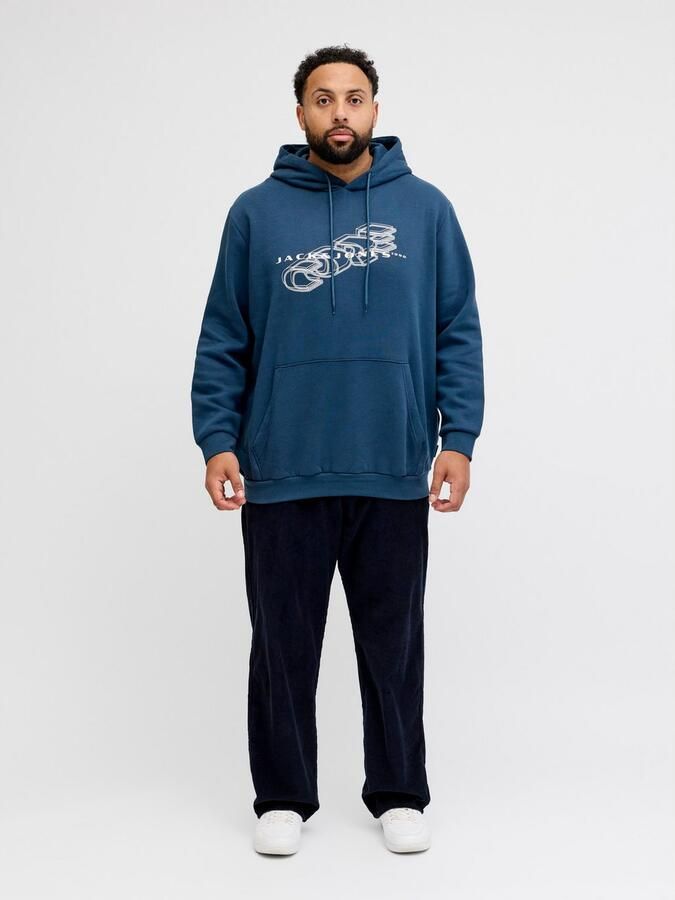 Jack & Jones PlusSize Hoodie JCOFUSION BRANDING SWEAT HOOD PLS - Foto 8