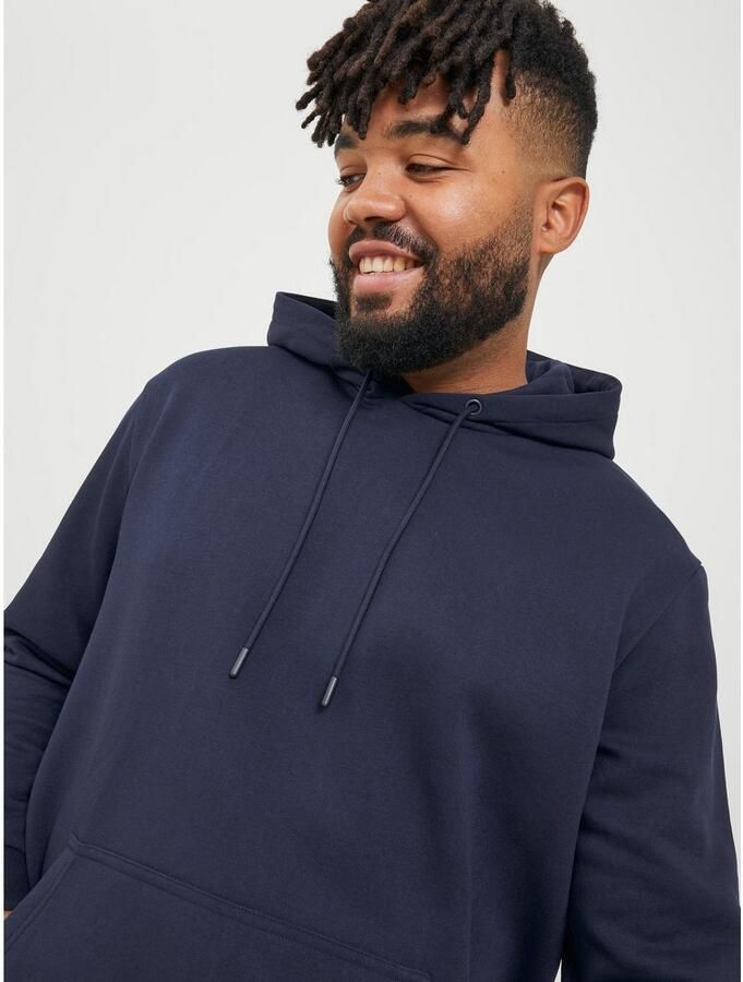 JACK & JONES PLUS SIZE hoodie JJEBRADLEY Plus Size donkerblauw - Foto 7