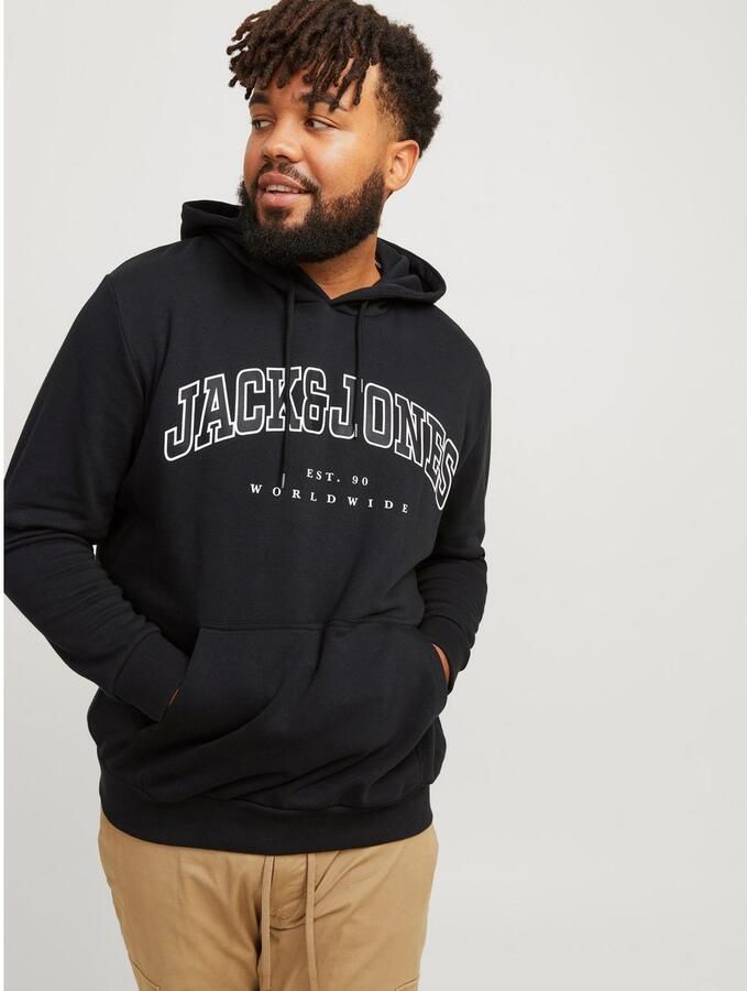 Jack & Jones PlusSize Hoodie JJECALEB VARSITY SWEAT HOOD NOOS PLS - Foto 3