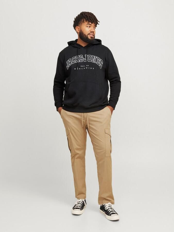 Jack & Jones PlusSize Hoodie JJECALEB VARSITY SWEAT HOOD NOOS PLS - Foto 4