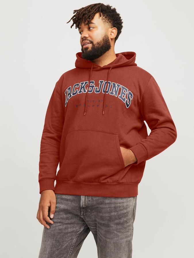 Jack & Jones PlusSize Hoodie JJECALEB VARSITY SWEAT HOOD NOOS PLS - Foto 10