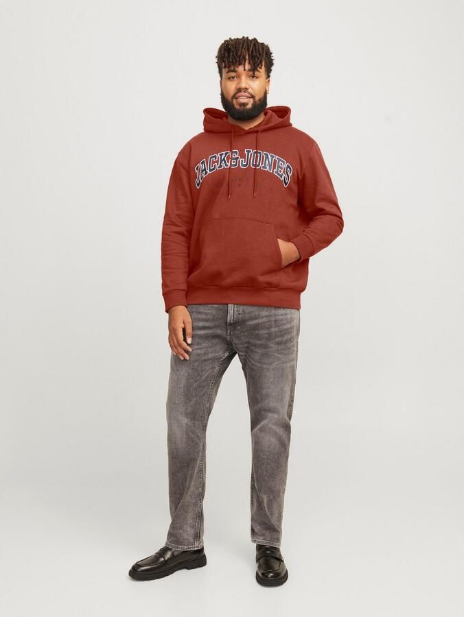 Jack & Jones PlusSize Hoodie JJECALEB VARSITY SWEAT HOOD NOOS PLS - Foto 8