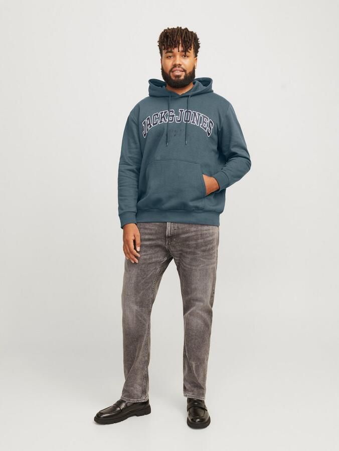 Jack & Jones PlusSize Hoodie JJECALEB VARSITY SWEAT HOOD NOOS PLS - Foto 6