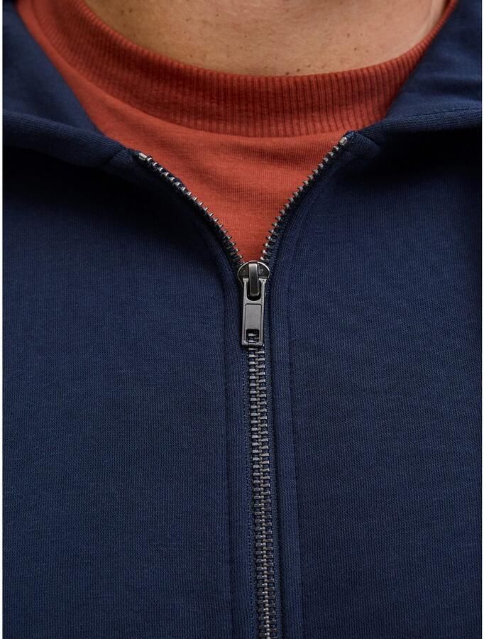 Jack & Jones PlusSize Hoodie JJELOGO SWEAT ZIP HOOD 2 COL AW25 PLS - Foto 2