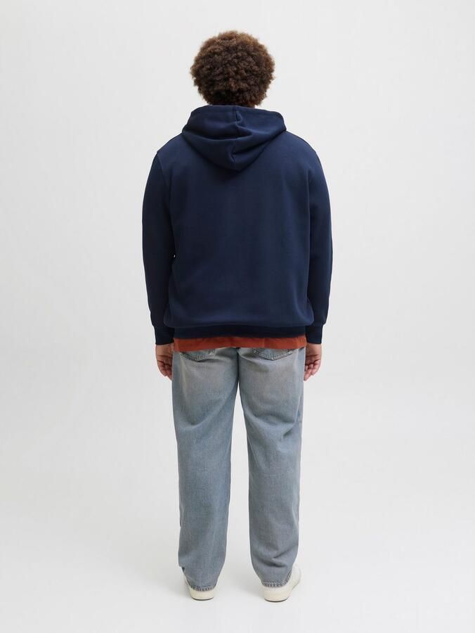 Jack & Jones PlusSize Hoodie JJELOGO SWEAT ZIP HOOD 2 COL AW25 PLS - Foto 7