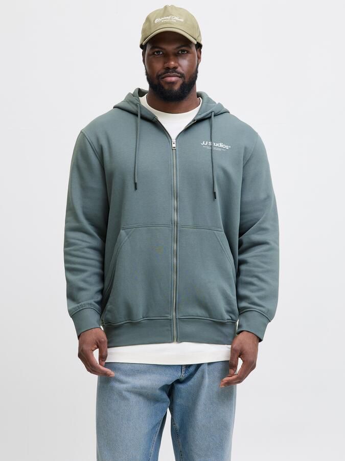Jack & Jones PlusSize Hoodie JJESOHO SWEAT ZIP HOOD NOOS PLS - Foto 4