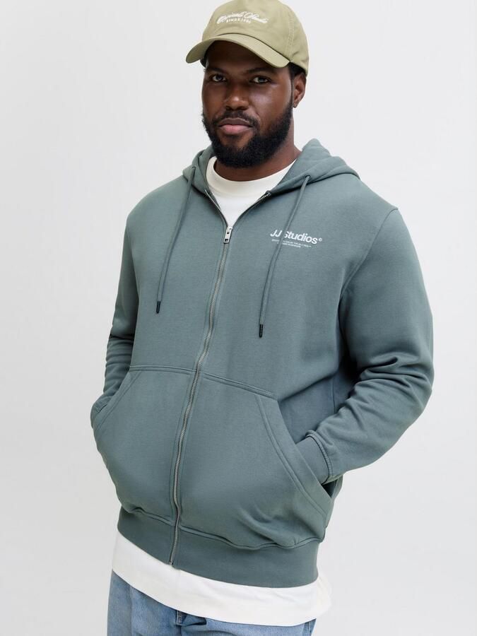 Jack & Jones PlusSize Hoodie JJESOHO SWEAT ZIP HOOD NOOS PLS - Foto 5