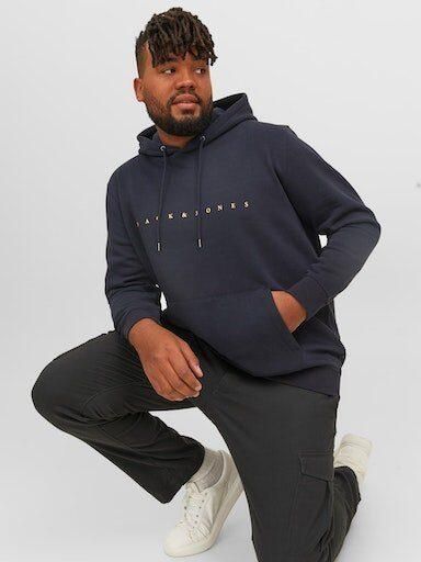 JACK & JONES PLUS SIZE hoodie Plus Size met printopdruk donkerblauw - Foto 8