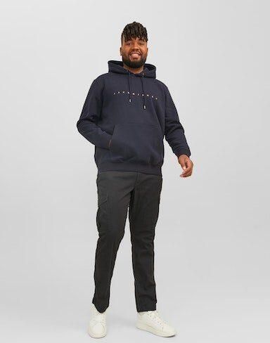 JACK & JONES PLUS SIZE hoodie Plus Size met printopdruk donkerblauw - Foto 7