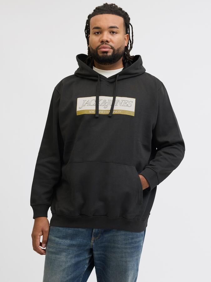 Jack & Jones PlusSize Hoodie JORINWOOD BLOCK BRANDING SWEAT HOO PLS - Foto 6