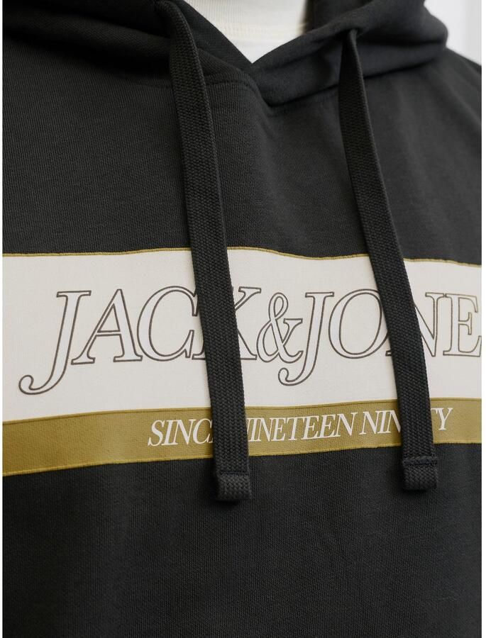 Jack & Jones PlusSize Hoodie JORINWOOD BLOCK BRANDING SWEAT HOO PLS